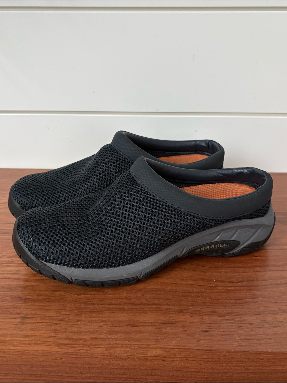 Merrell Encore Breeze 3 Black Mules Shoes Mesh Slip On Comfort Women 6.5 Walking